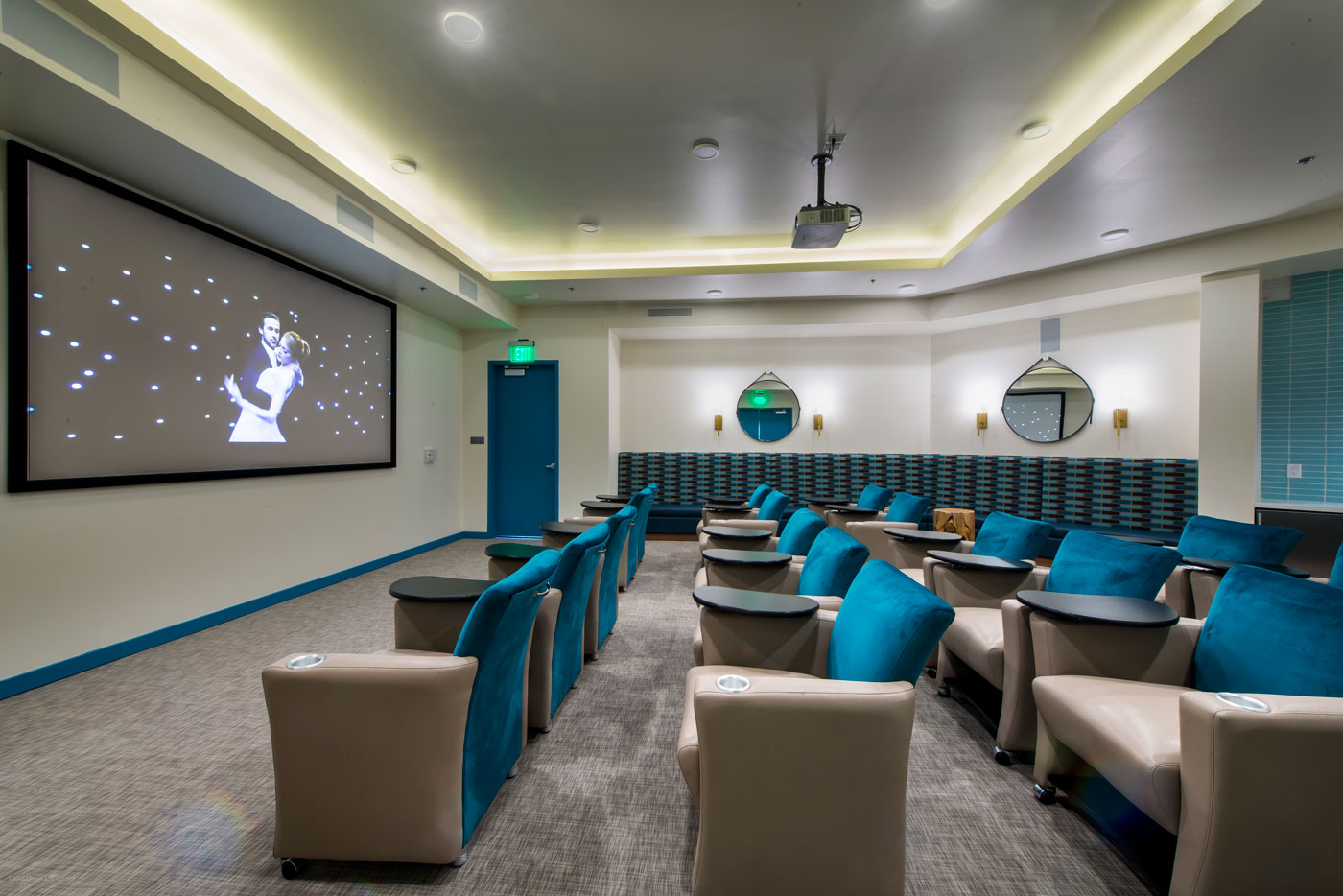 Theater room at Liora Henderson